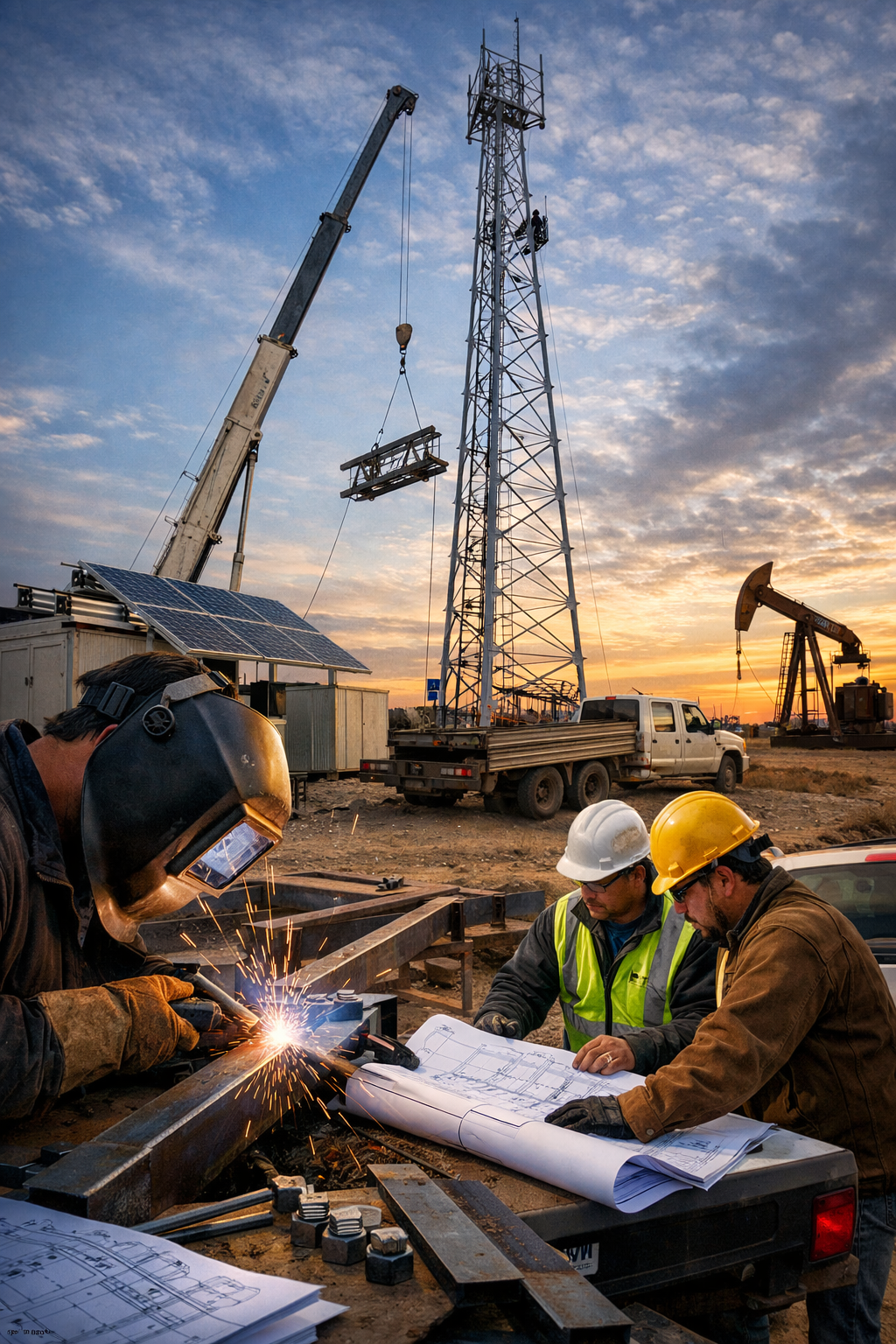 Custom Steel Fabrication Midland for Reliable Communication Infrastructure